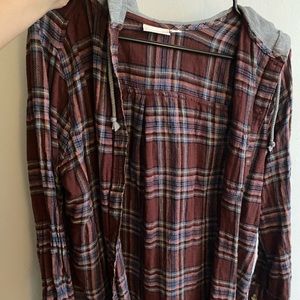 Hooded flannel